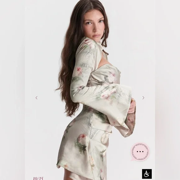 House of CB Toira Floral Draped Corset Dress NWOT - Picture 10 of 10